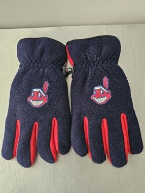 Vintage Cleveland Indians Waterproof Winter Ski Gloves